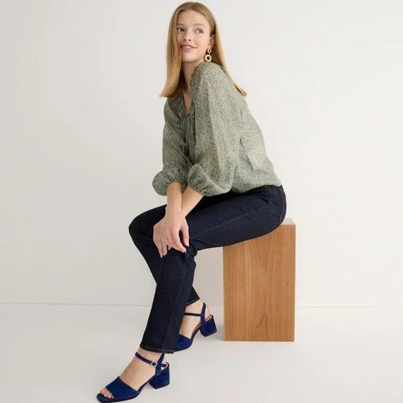 J. Crew Mid-Rise Vintage Slim Straight Jean in Resin Rinse 29P - Picture 2 of 6